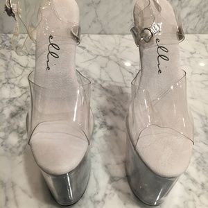 Ellie 850-Brook Heel - Women's Size 8 Clear